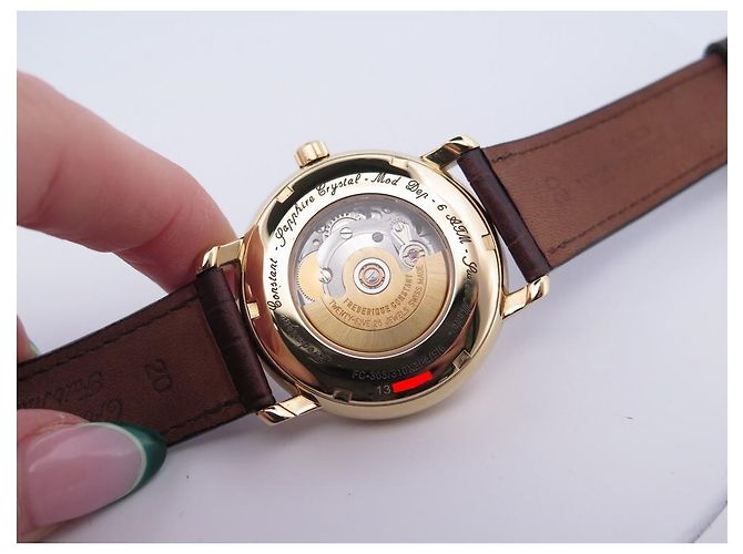 GUARDA FREDERIQUE CONSTANT CLASSICS FC-303/310X3P4 automatico 38orologio mm D'oro - vista 4