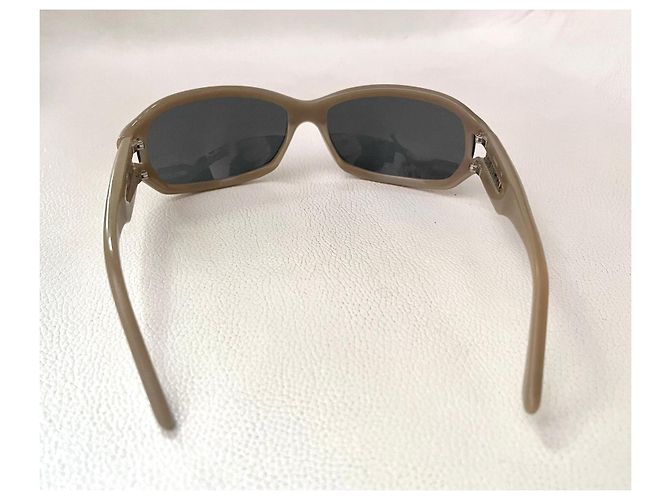 Chanel solar or optical frame in taupe beige plastic - view 15