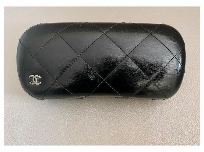 Chanel solar or optical frame in taupe beige plastic - view 20