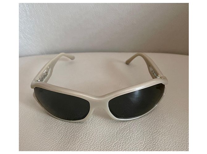 Chanel solar or optical frame in taupe beige plastic - view 5
