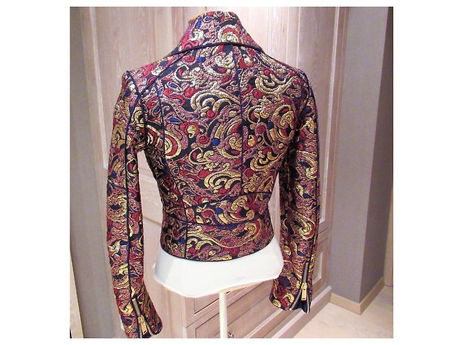Dsquared2 giacca di broccato d'oro Multicolore - vista 10