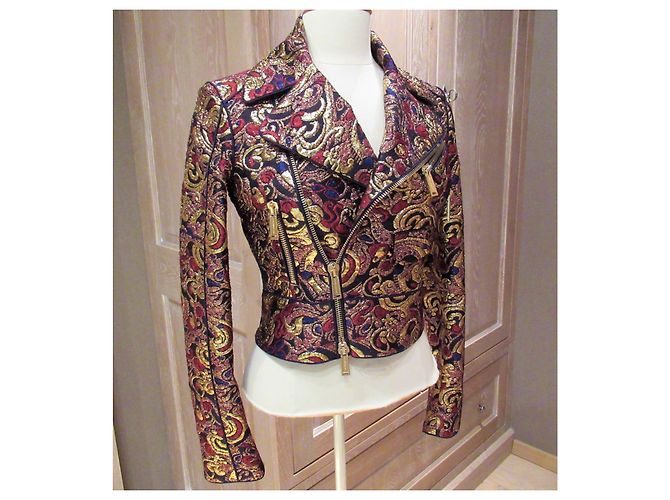 Dsquared2 giacca di broccato d'oro Multicolore - vista 2