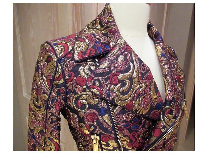 Dsquared2 giacca di broccato d'oro Multicolore - vista 3