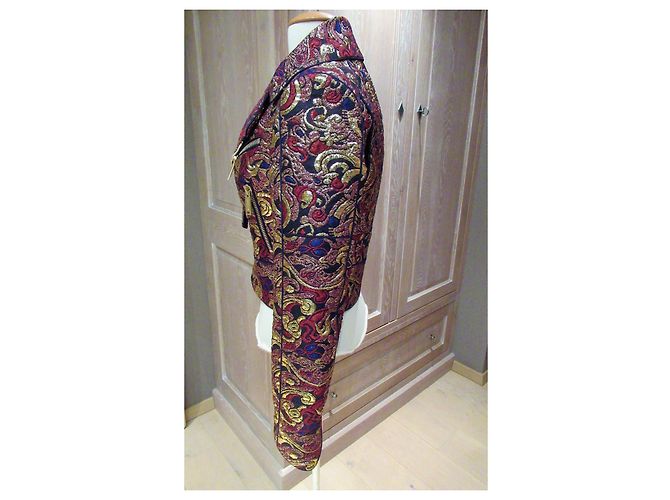 Dsquared2 giacca di broccato d'oro Multicolore - vista 5