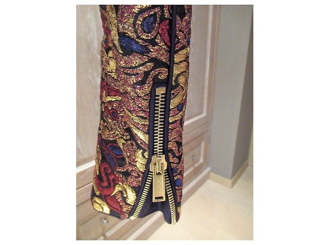 Dsquared2 giacca di broccato d'oro Multicolore - vista 6