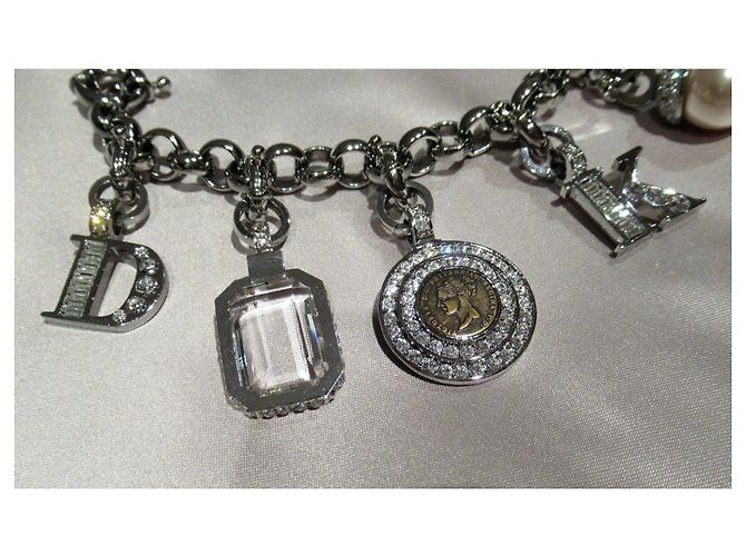 Autre Marque Dyberg/Bracciale con charm in cristallo Kern Argento - vista 2