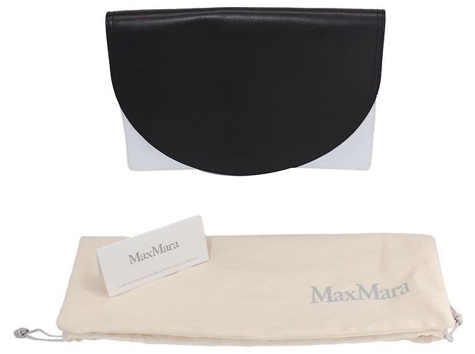 Max Mara MaxMara Color Block Envelope Clutch Bag in Multicolor Leather - view 10