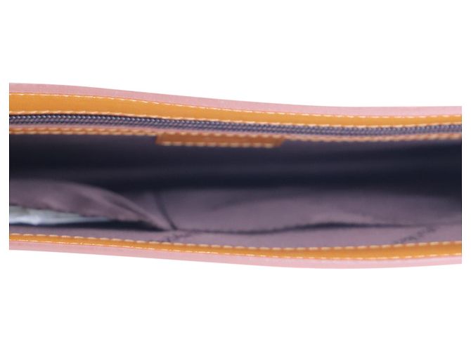 Max Mara MaxMara Color Block Envelope Clutch Bag in Multicolor Leather - view 8