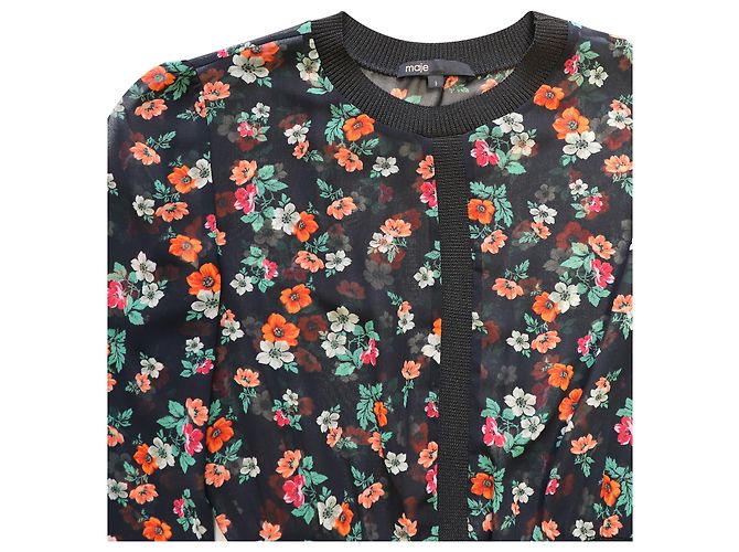 VESTIDO ESTAMPADO FLORES MAJE - vista 6