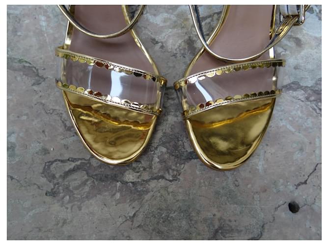 Tabitha Simmons sandali D'oro - vista 2