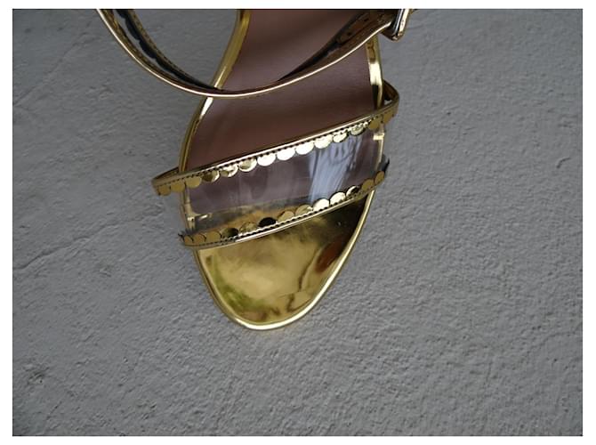 Tabitha Simmons sandali D'oro - vista 4