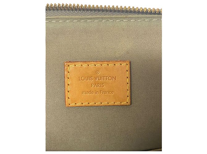 Sac à main Louis Vuitton Alma MM Vernis en Cuir Verni Vert - vue 9