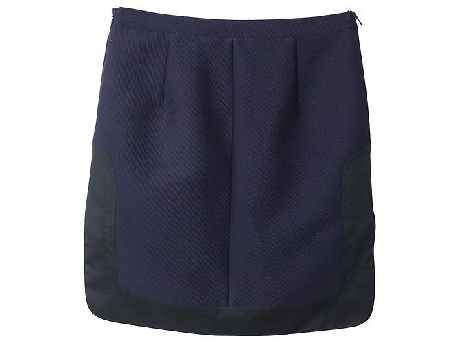 Autre Marque N21 Bleistiftrock aus marineblauem Polyester - Ansicht 4