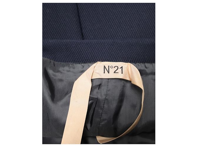 Autre Marque N21 Bleistiftrock aus marineblauem Polyester - Ansicht 6