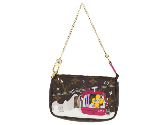LOUIS VUITTON Monogram Vivienne Mini Pochette Accessoires M68490 auth 38946A - vue 13