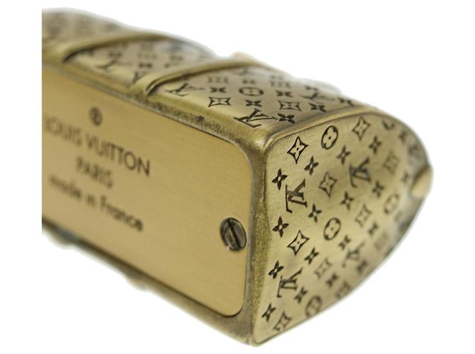 LOUIS VUITTON Keepall Motif Presse-Papier Métal Doré LV Auth 38854A - vue 10