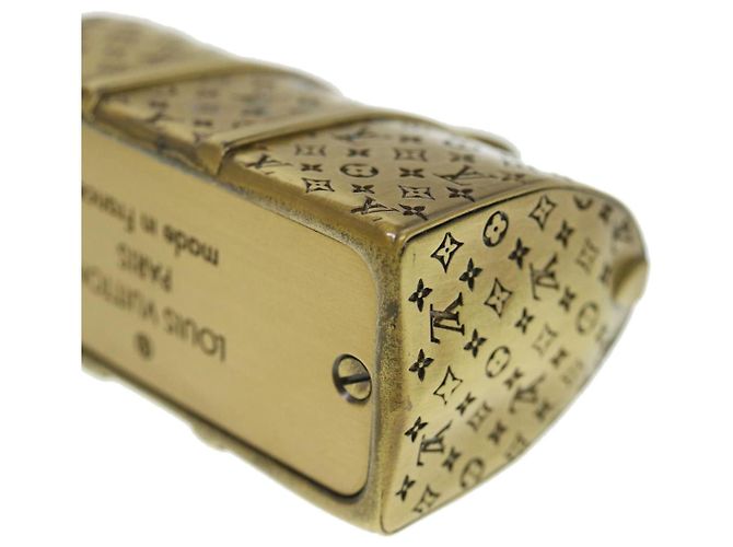 LOUIS VUITTON Keepall Motif Presse-Papier Métal Doré LV Auth 38854A - vue 15