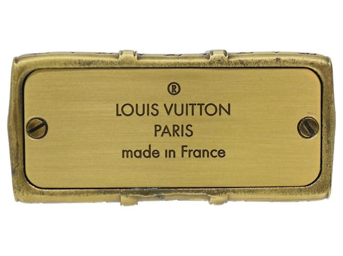 LOUIS VUITTON Keepall Motif Presse-Papier Métal Doré LV Auth 38854A - vue 7