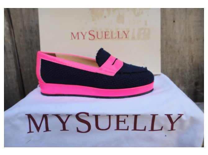 Autre Marque Myselly mocassini nuovo stato p 37 Rosa Blu navy - vista 2