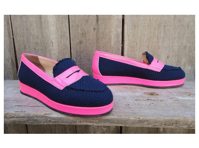 Autre Marque Myselly mocassini nuovo stato p 37 Rosa Blu navy - vista 3