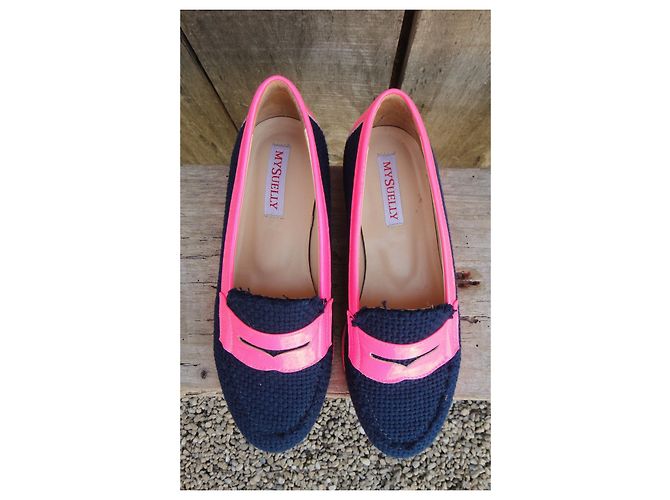 Autre Marque Myselly mocassini nuovo stato p 37 Rosa Blu navy - vista 5