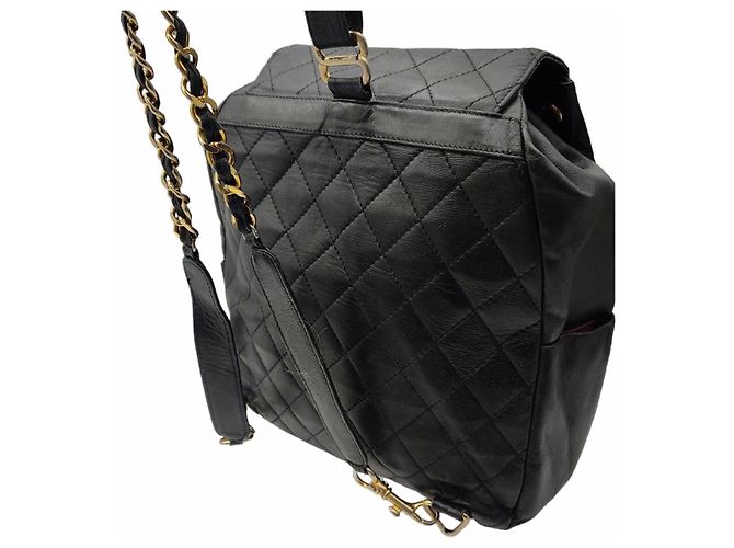 Chanel Dumas Rucksack aus Lammleder Schwarz - Ansicht 2