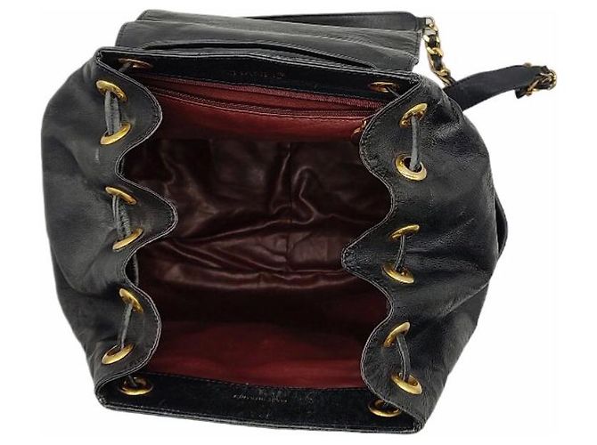 Chanel Dumas Rucksack aus Lammleder Schwarz - Ansicht 3