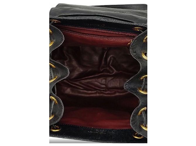 Chanel Dumas Rucksack aus Lammleder Schwarz - Ansicht 4