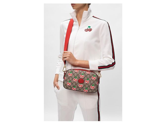 Gucci Borsa a tracolla in Pelle gg supreme  nuova Rosso - vista 2