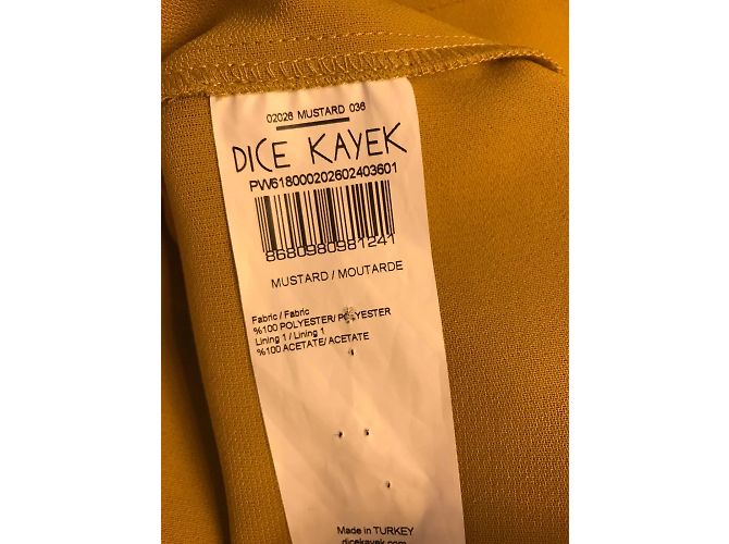 DICE KAYEK Kleider T.International S Polyester Gelb - Ansicht 5