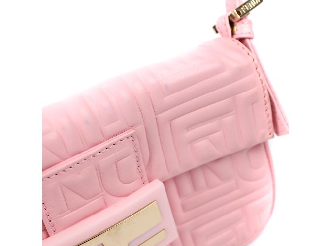 FENDI - Mama Mini Vintage Baguette Tasche Pink - Ansicht 5
