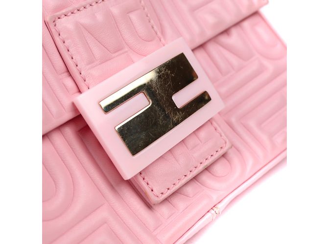 FENDI - Mama Mini Vintage Baguette Tasche Pink - Ansicht 7