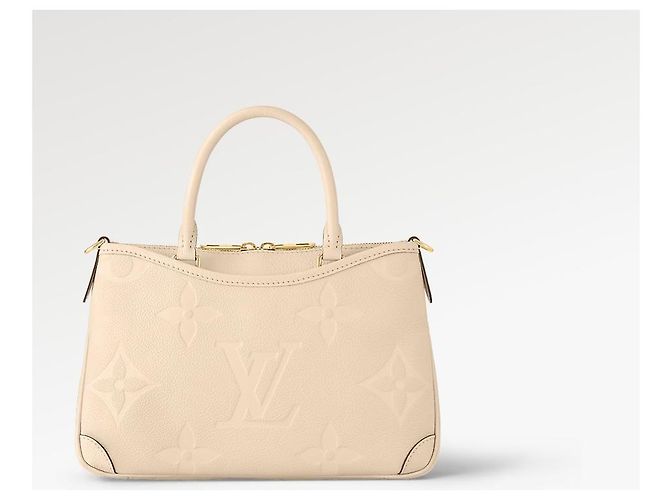 Louis Vuitton LV Trianon PM in pelle beige - vista 4