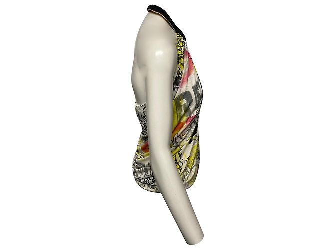 Iceberg Neckholder-Bluse mit Eisberg-Graffiti-Print aus mehrfarbiger Viskose - Ansicht 2