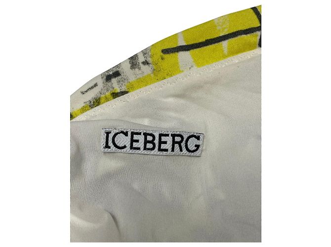 Iceberg Neckholder-Bluse mit Eisberg-Graffiti-Print aus mehrfarbiger Viskose - Ansicht 5