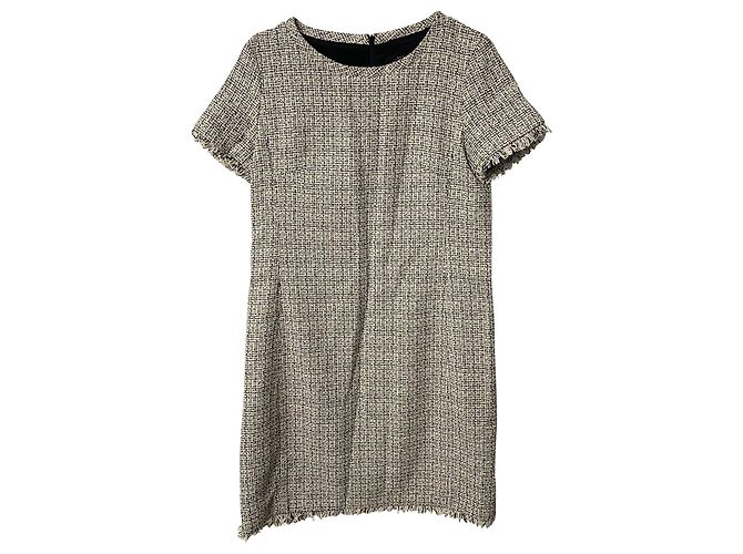Weekend Max Mara Abito in Tweed in Cotone Multicolor Multicolore - vista 4