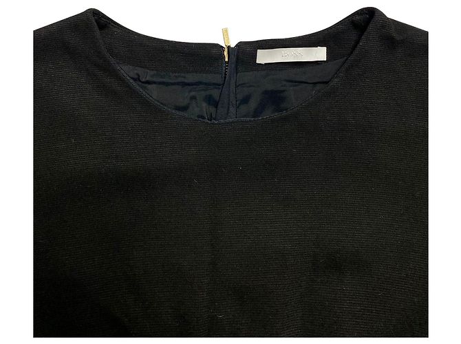 Hugo Boss VESTIDO DE VESTIDO BOSS HANINE Negro - vista 6