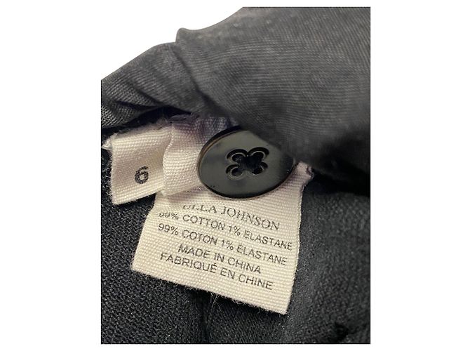 Vaqueros con lavado ácido de Ulla Johnson en algodón gris - vista 7