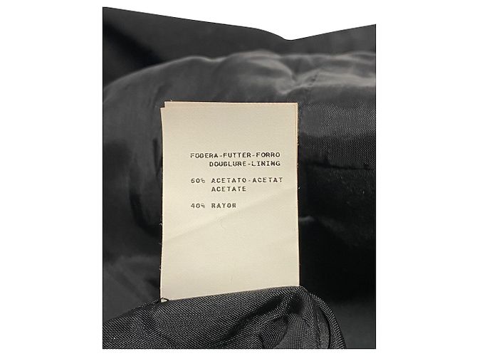 Minivestido colete de veludo Moschino em acetato preto - vista 8