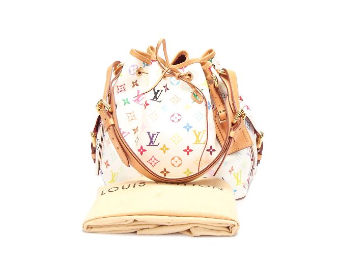 Louis Vuitton Monogram Multicolore Petit Noe White - view 15