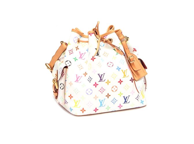 Louis Vuitton Monogram Multicolore Petit Noe White - view 3