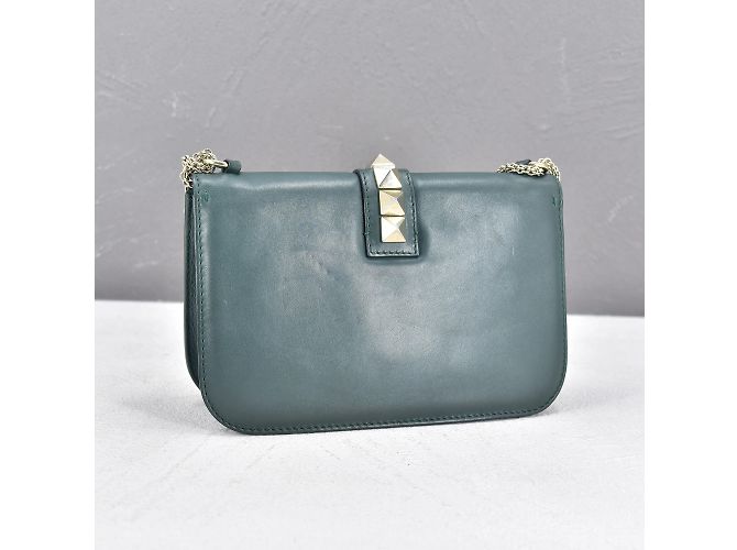 Valentino Borsa a tracolla Glam Lock in pelle Rockstud ES-G398 - vista 7