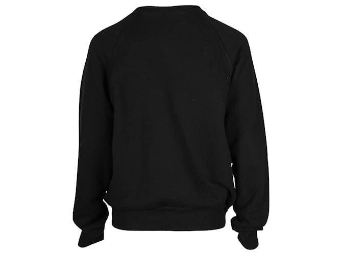 Reformation Pullover mit Rundhalsausschnitt aus schwarzer Baumwolle - Ansicht 3