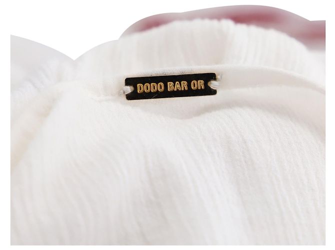 Autre Marque Dodo Bar oder besticktes Cover-Up-Sonnenkleid aus weißer Baumwolle - Ansicht 5
