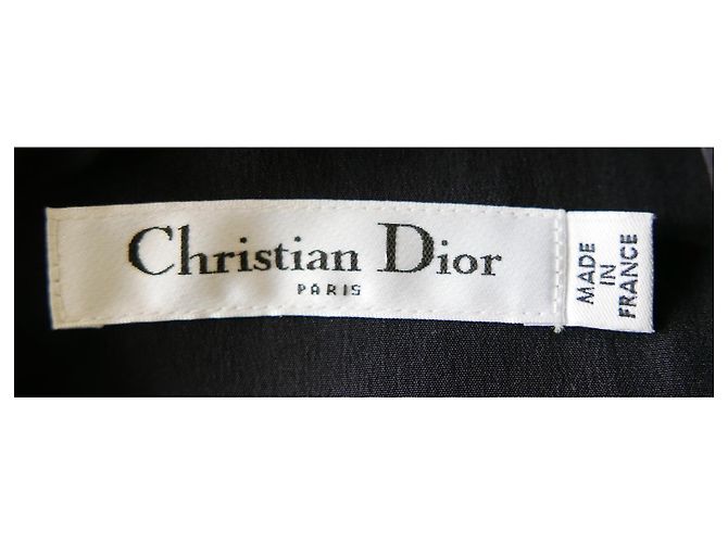 Pre-otoño de Dior 2015 Vestido de lana a cuadros Azul marino - vista 9