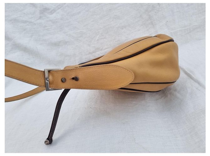 Borsa a tracolla Balenciaga in pelle marrone cammello Beige - vista 13