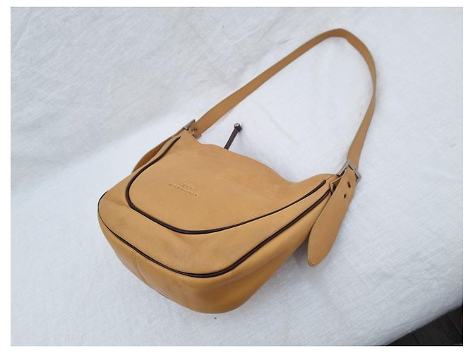 Borsa a tracolla Balenciaga in pelle marrone cammello Beige - vista 15