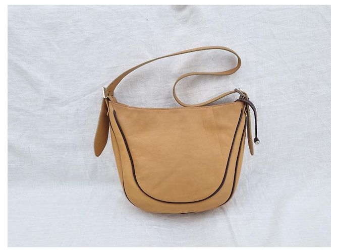 Borsa a tracolla Balenciaga in pelle marrone cammello Beige - vista 4