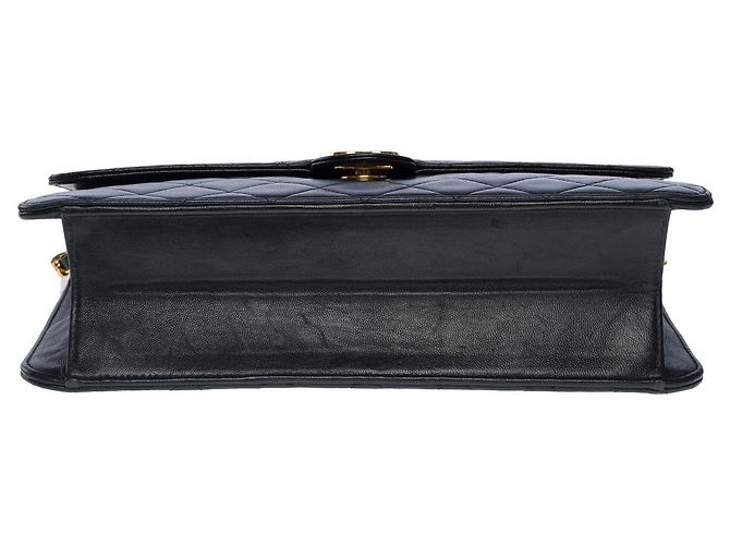 Timeless Chanel borsa a spalla classica in pelle trapuntata nera -101152 Nero - vista 10