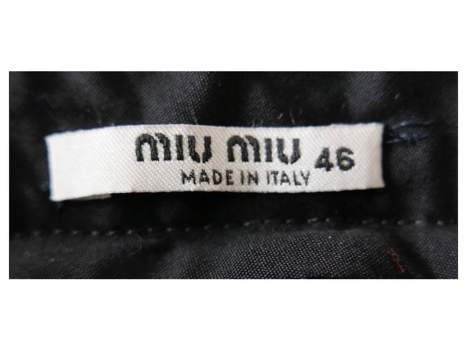 Miu Miu Pantalone Stripe Sportivo Blu Navy - vista 5